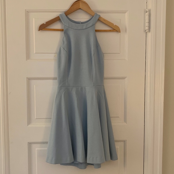 Lulu's Open Back Skater Dress - Picture 1 of 5